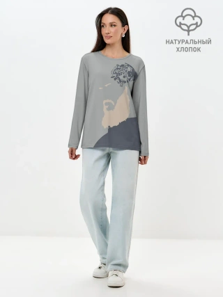 Лонгслив женский. Хлопок / Рагнар Лодброк