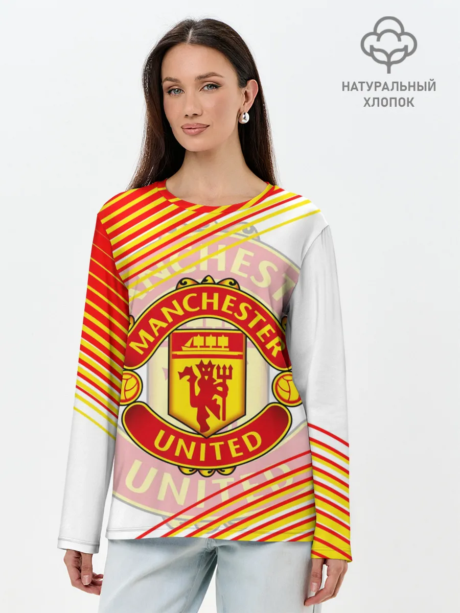 Лонгслив женский. Хлопок / МАНЧЕСТЕР / MANCHESTER / SPORT