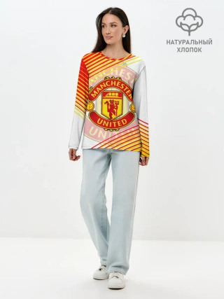 Лонгслив женский. Хлопок / МАНЧЕСТЕР / MANCHESTER / SPORT