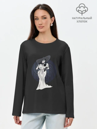 Лонгслив женский. Хлопок / Resident Evil. Lady Dimitrescu