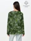 Лонгслив женский. Хлопок / Canvas Green Camo