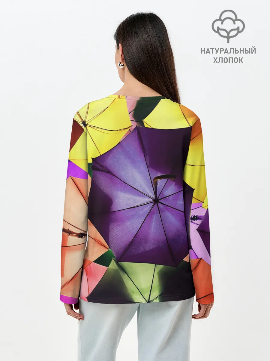 Лонгслив женский. Хлопок / Umbrellas