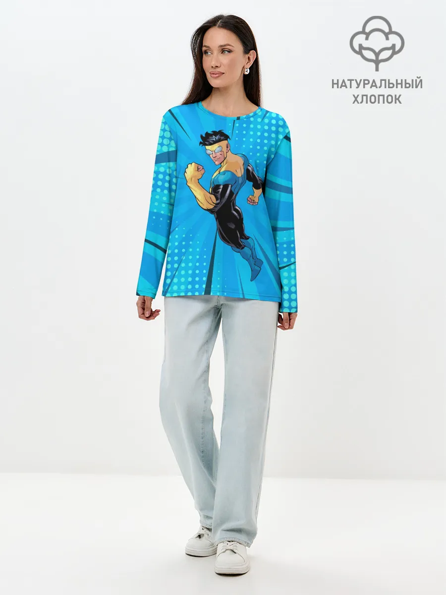 Лонгслив женский. Хлопок / Неуязвимый Марк Грэйсон