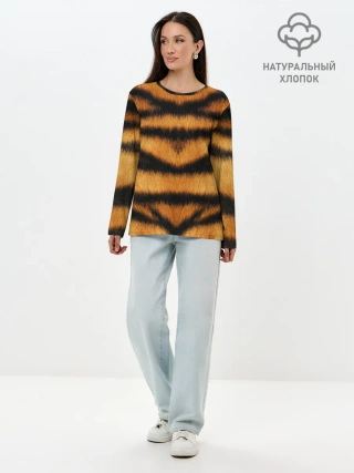 Лонгслив женский. Хлопок / Tiger Wool