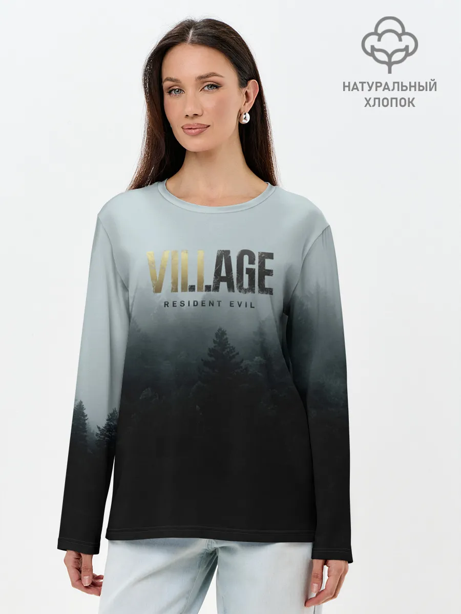 Лонгслив женский. Хлопок / Resident Evil Village