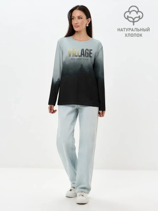 Лонгслив женский. Хлопок / Resident Evil Village