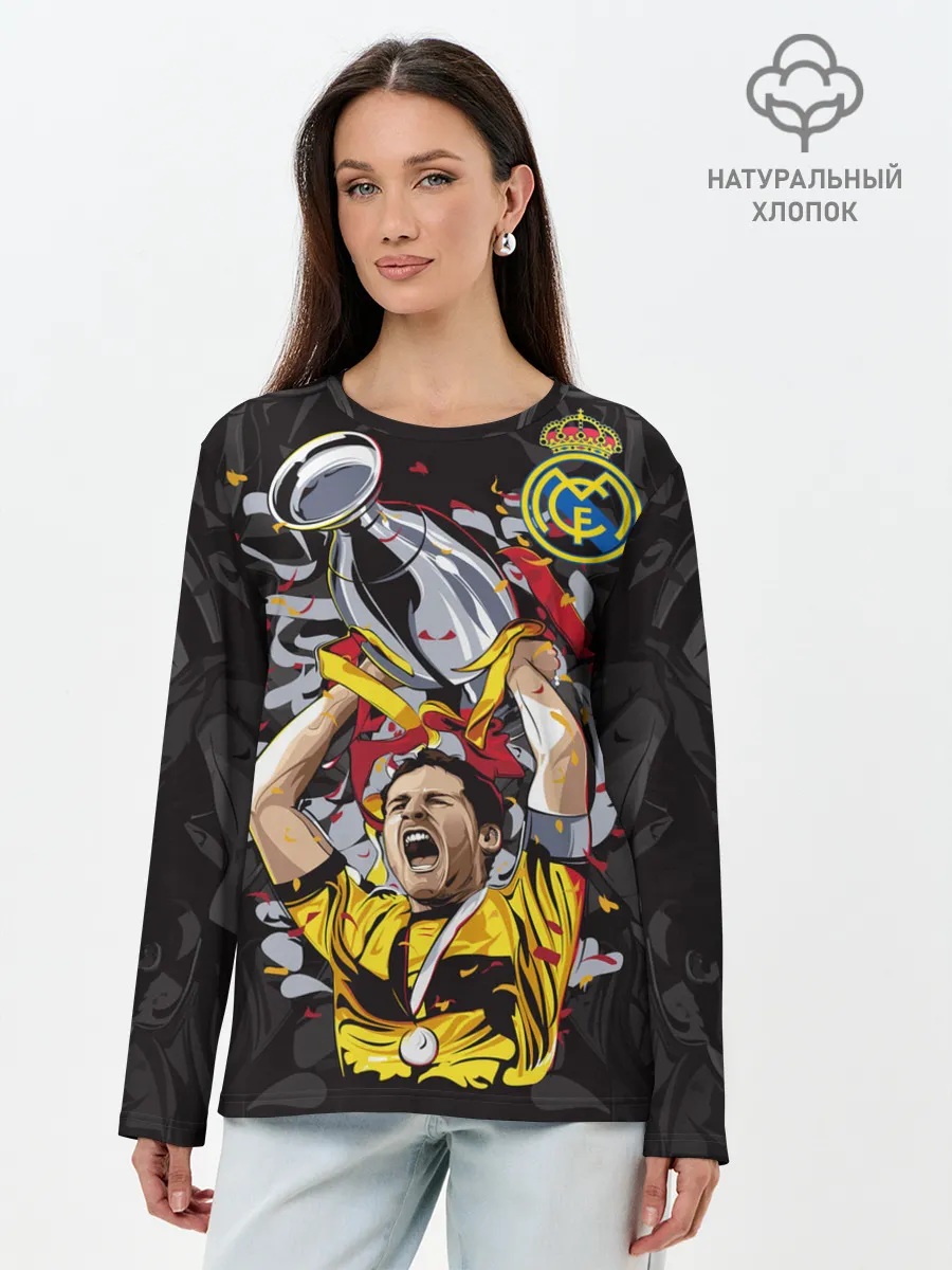 Лонгслив женский. Хлопок / Икер Касильяс