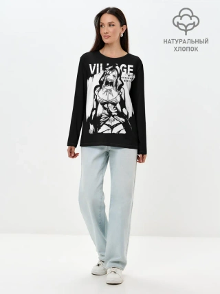 Лонгслив женский. Хлопок / Resident Evil