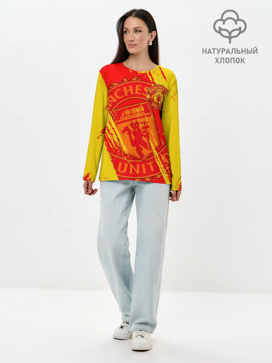 Лонгслив женский. Хлопок / МАНЧЕСТЕР / MANCHESTER UNITED