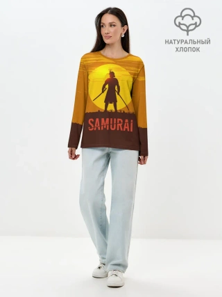 Лонгслив женский. Хлопок / САМУРАЙ