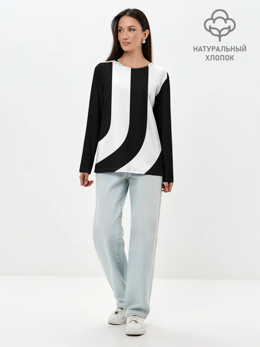 Лонгслив женский. Хлопок / Juventus | J