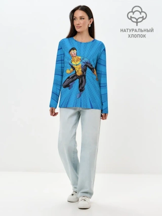 Лонгслив женский. Хлопок / Марк Грэйсон Неуязвимый