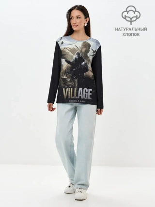 Лонгслив женский. Хлопок / Resident Evil: Village