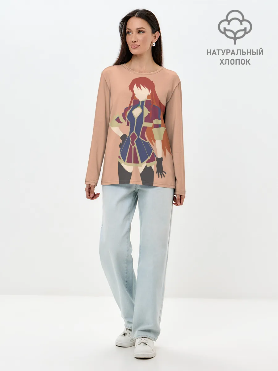 Лонгслив женский. Хлопок / Селезия Юпитилия