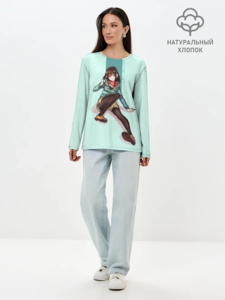 Лонгслив женский. Хлопок / Kana