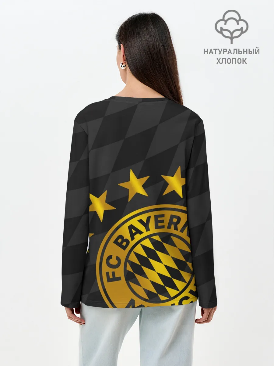 Лонгслив женский. Хлопок / ФК БАВАРИЯ / BAYERN / МЮНХЕН