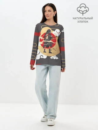 Лонгслив женский. Хлопок / Ниндзя. Япония