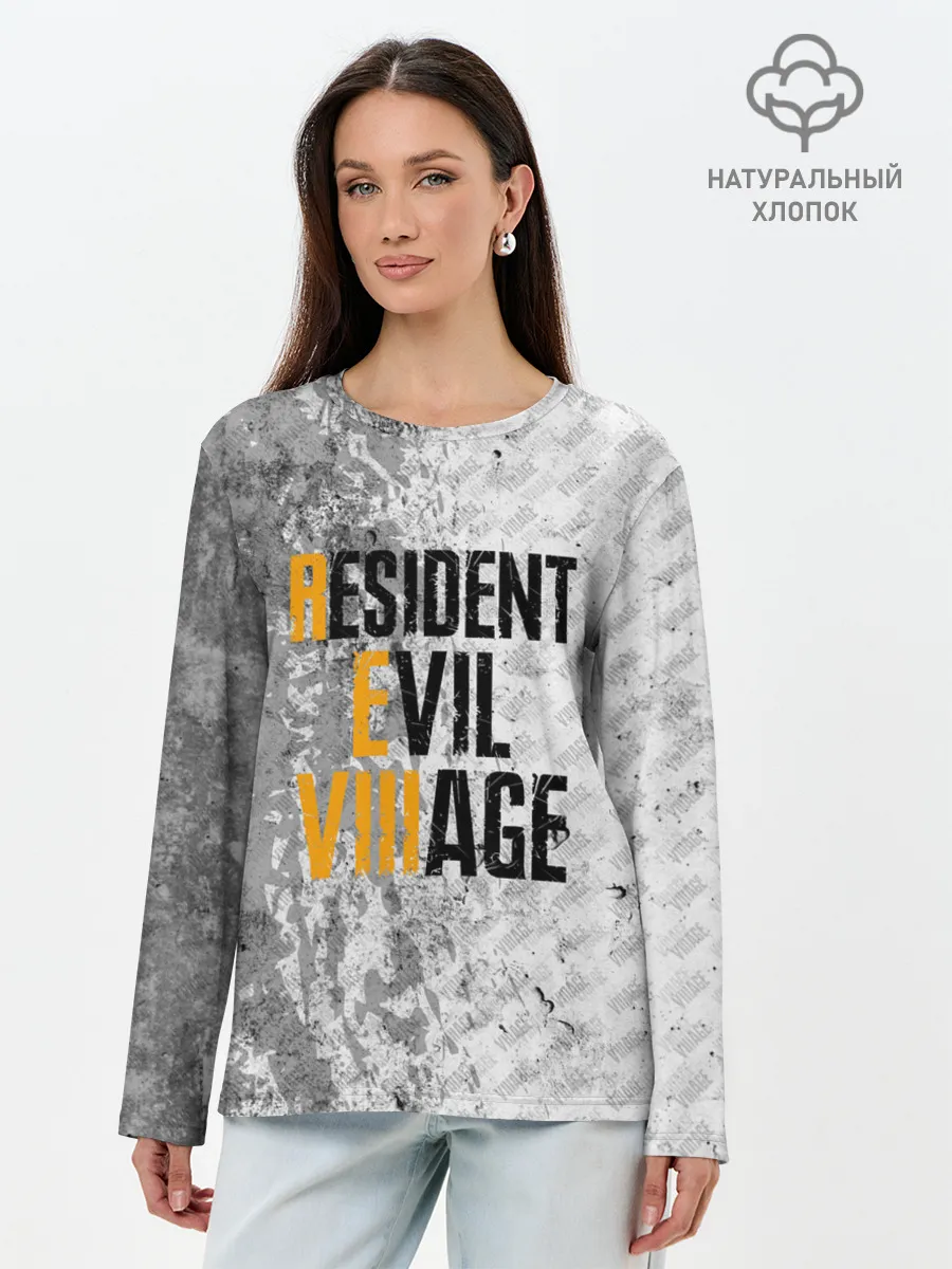 Лонгслив женский. Хлопок / RESIDENT EVIL VILLAGE | ГРАНЖ
