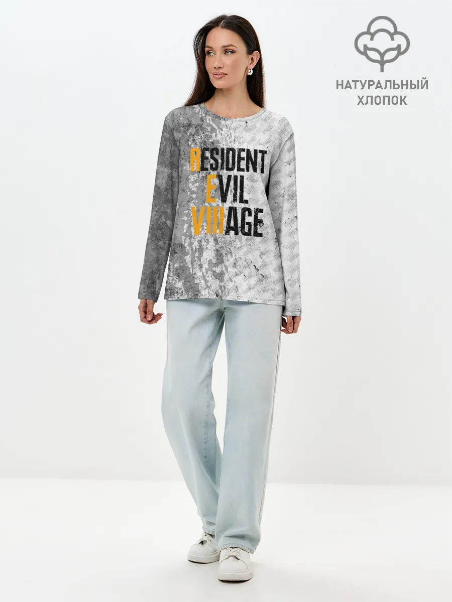 Лонгслив женский. Хлопок / RESIDENT EVIL VILLAGE | ГРАНЖ