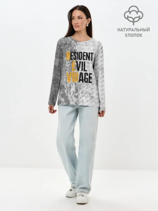 Лонгслив женский. Хлопок / RESIDENT EVIL VILLAGE | ГРАНЖ