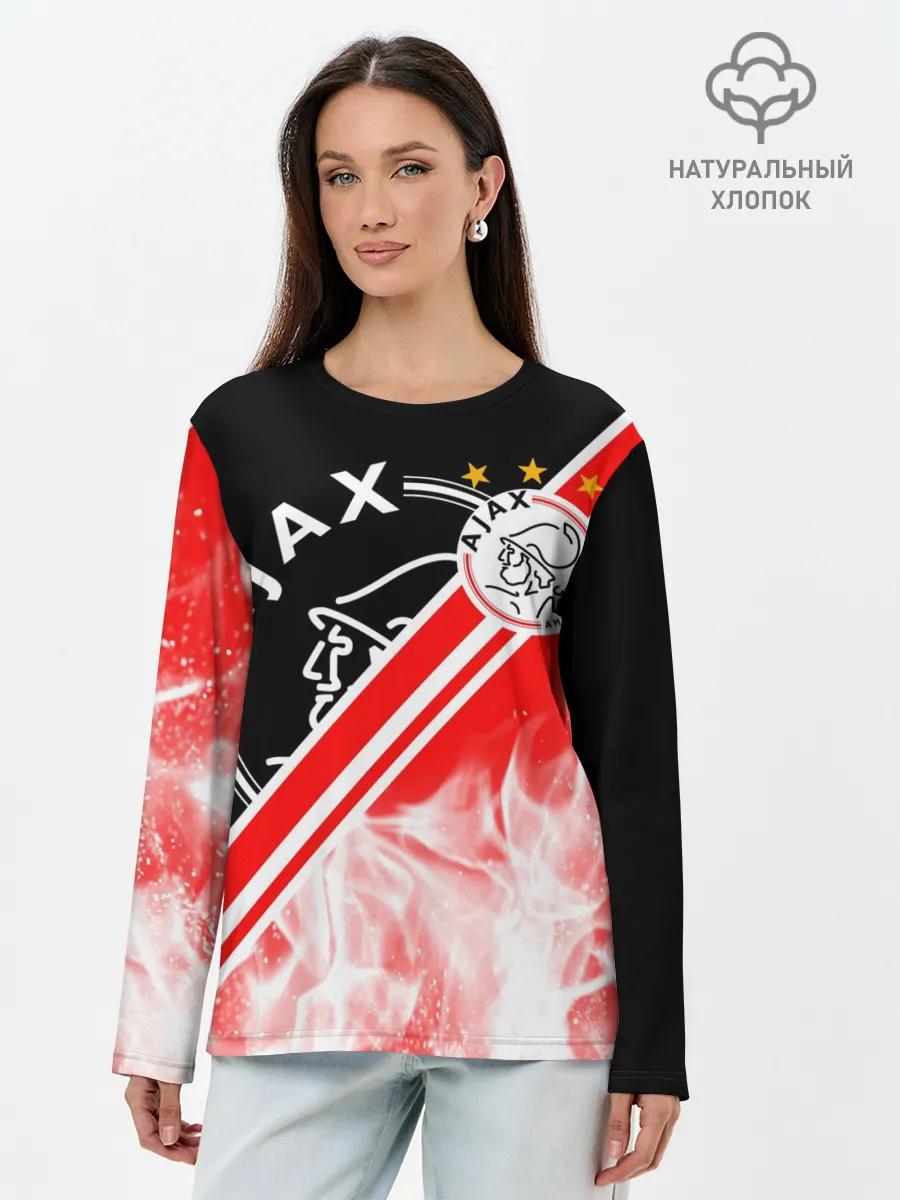 Лонгслив женский. Хлопок / FC AJAX AMSTERDAM / ФК АЯКС