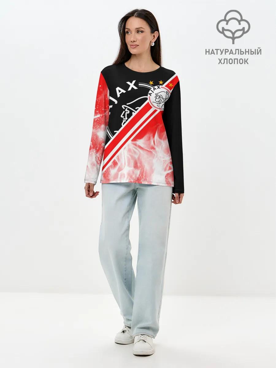 Лонгслив женский. Хлопок / FC AJAX AMSTERDAM / ФК АЯКС
