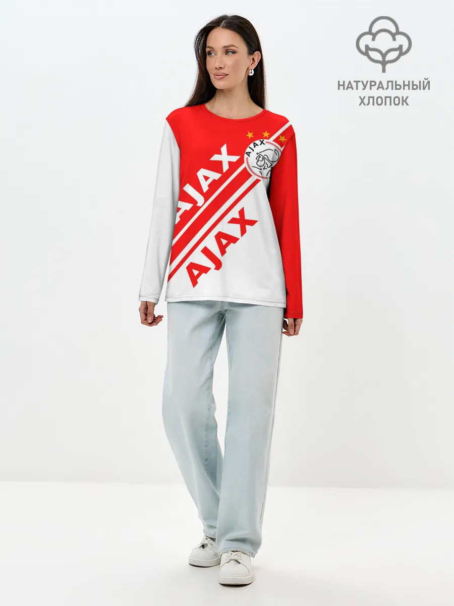 Лонгслив женский. Хлопок / FC AJAX AMSTERDAM / ФК АЯКС