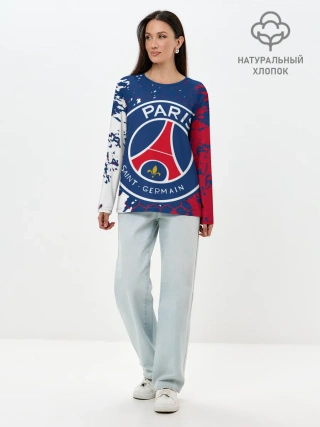 Лонгслив женский. Хлопок / ФК ПСЖ / FC PSG / PARIS SG