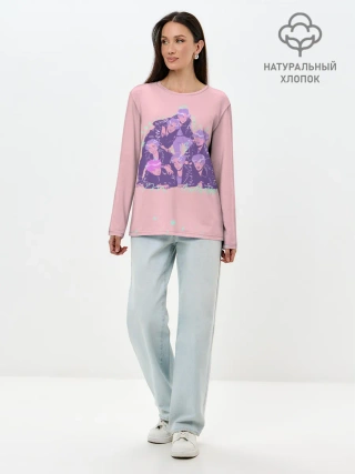 Лонгслив женский. Хлопок / BTS Band