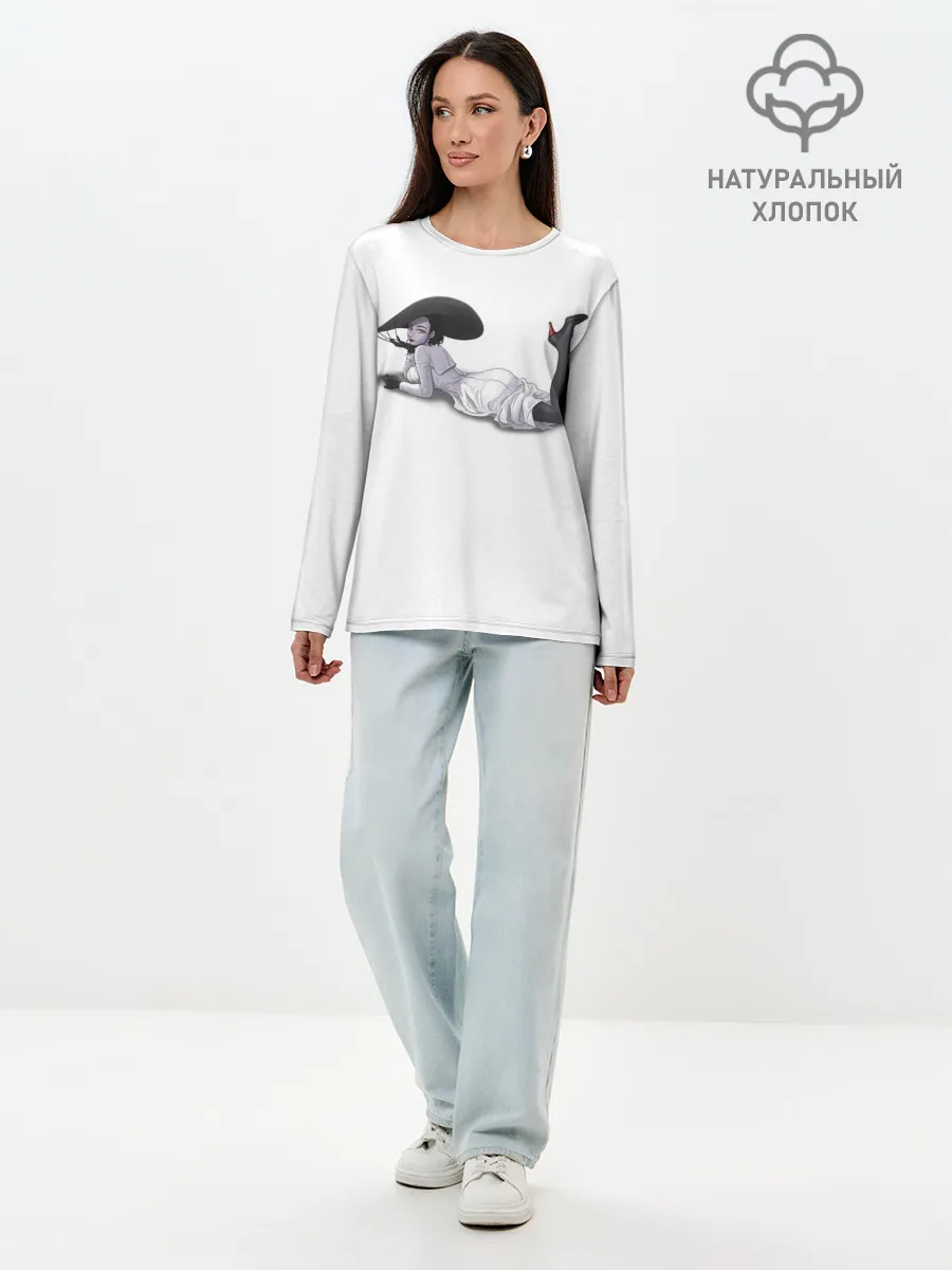 Лонгслив женский. Хлопок / Tall Vampire Lady. RE