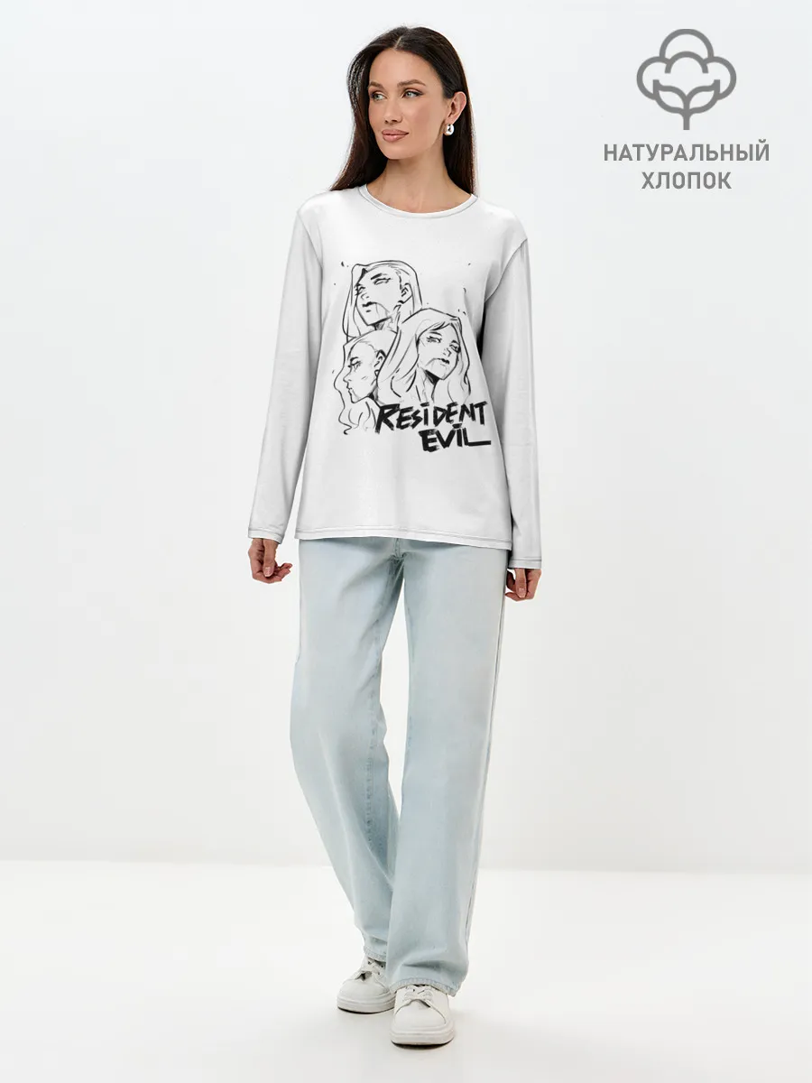 Лонгслив женский. Хлопок / Сестры Димитреску