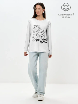 Лонгслив женский. Хлопок / Сестры Димитреску