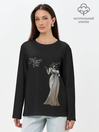 Лонгслив женский. Хлопок / Big Vampire Lady
