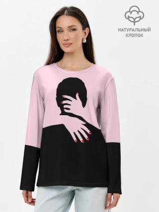Лонгслив женский. Хлопок / Объятия и страсть