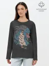 Лонгслив женский. Хлопок / Дракон