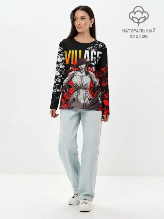 Лонгслив женский. Хлопок / RESIDENT EVIL 8 / ДИМИТРЕСКУ