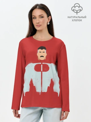 Лонгслив женский. Хлопок / Омни-Мэн | Нолан Грейсон