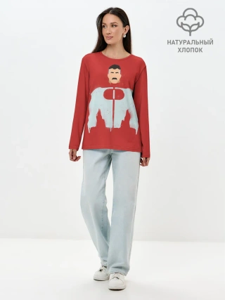 Лонгслив женский. Хлопок / Омни-Мэн | Нолан Грейсон