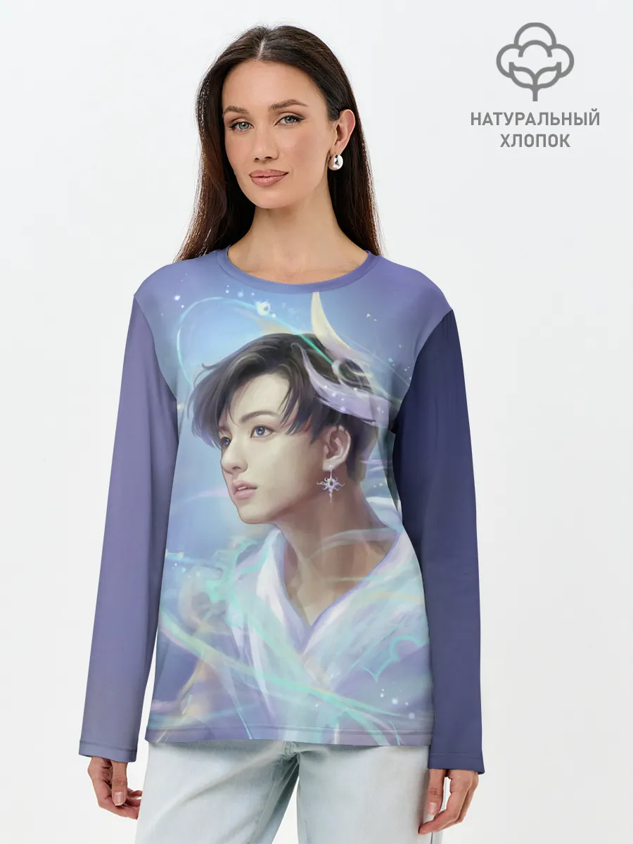 Лонгслив женский. Хлопок / Jeon BTS