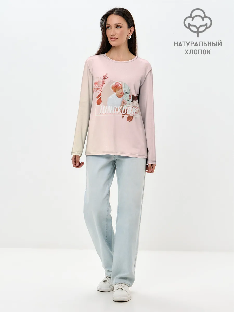 Лонгслив женский. Хлопок / Чон Чонгук