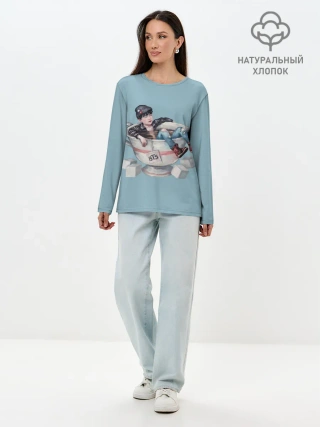 Лонгслив женский. Хлопок / BTS in cup