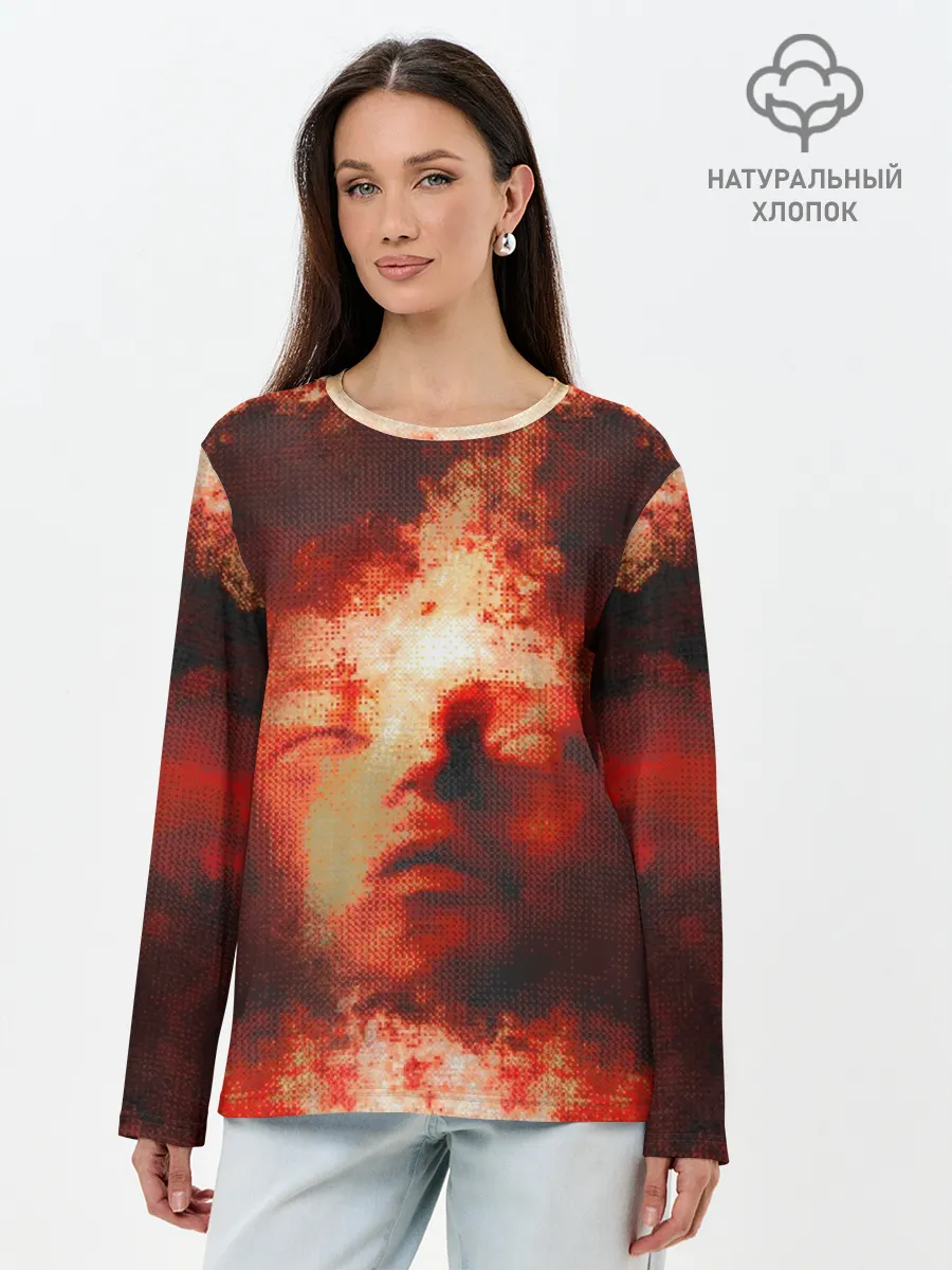 Лонгслив женский. Хлопок / Озарение