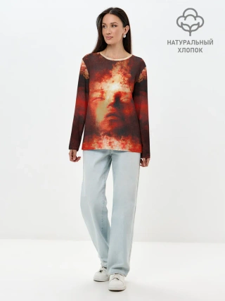 Лонгслив женский. Хлопок / Озарение