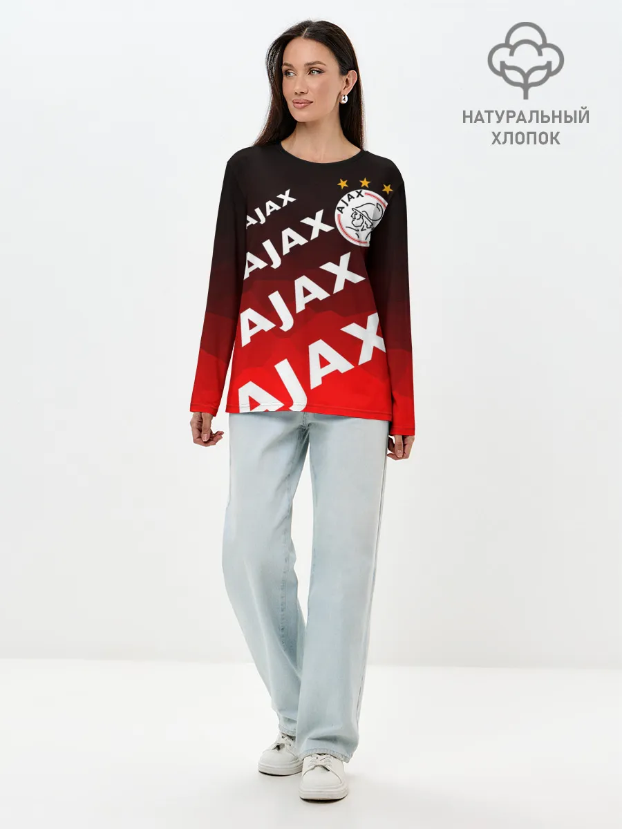 Лонгслив женский. Хлопок / FC AJAX AMSTERDAM / ФК АЯКС