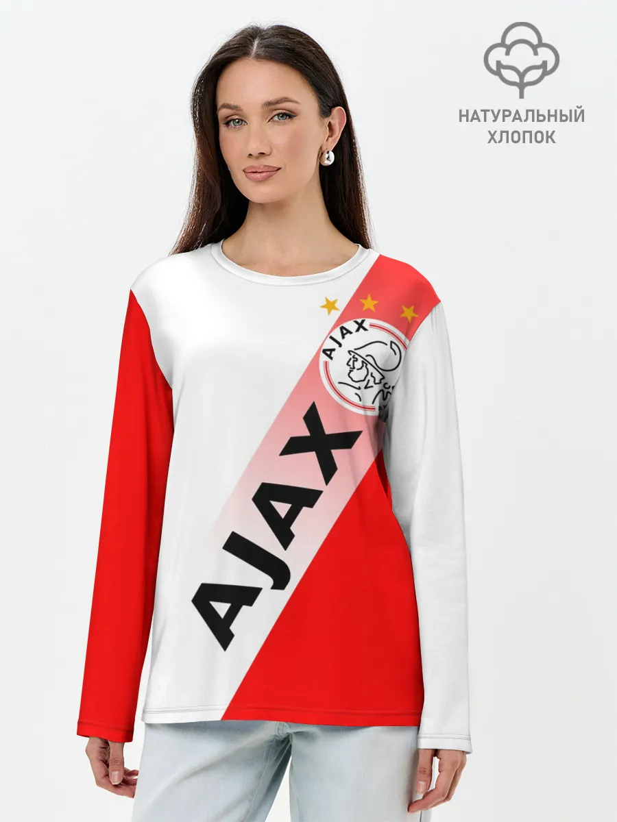 Лонгслив женский. Хлопок / FC AJAX AMSTERDAM / ФК АЯКС