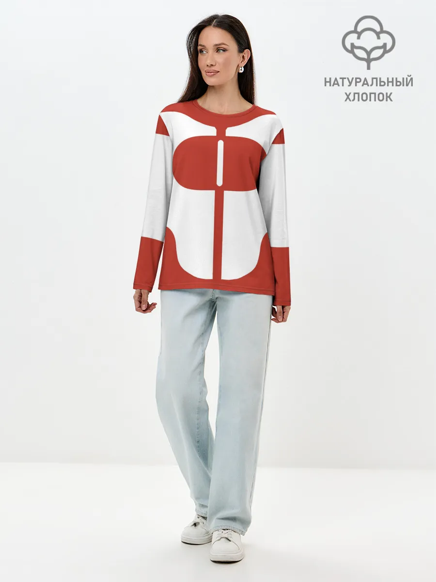 Лонгслив женский. Хлопок / Костюм Омни-Мэна