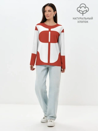 Лонгслив женский. Хлопок / Костюм Омни-Мэна