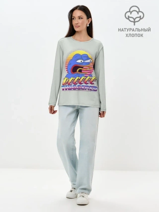 Лонгслив женский. Хлопок / Пепе РеТриггер