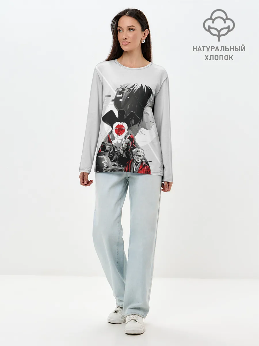 Лонгслив женский. Хлопок / Призрак в доспехах | Фильм