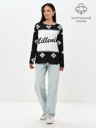 Лонгслив женский. Хлопок / Millenium